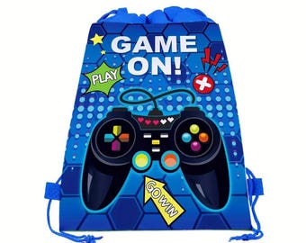 School leavers gifts - Class of 2025 - Gift primary school year 6 -  Video Game Themed Drawstring Backpacks