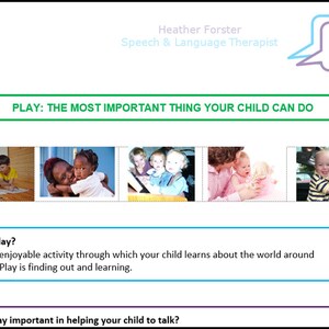 Activité et fiches d'information sur l'orthophonie pour aider à développer la communication de votre enfant : jouer avec vos enfants