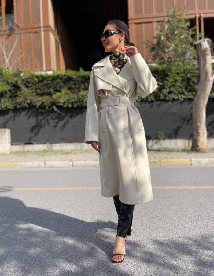 Gray Single NoName Long coat WOMEN FASHION Coats Long coat Oversize discount 68% 