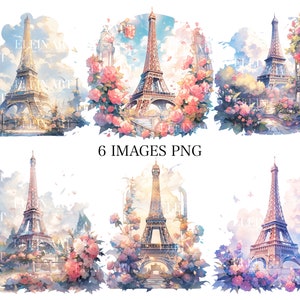 Imágenes Prediseñadas de París, Torre Eiffel PNG, Imágenes Prediseñadas de la Torre Eiffel, París acuarela, Ilustración de París, PNG de París, Imágenes Prediseñadas de Francia, Paquete de París