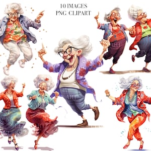 Clipart vieilles dames, Clipart personnes âgées, vieilles dames drôles PNG, Clipart grand-mère, téléchargements personnes, Clipart femmes PNG, vieilles femmes aquarelle