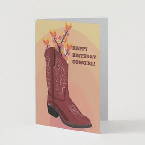 Happy Birthday Cowgirl Card!