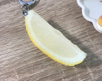 Lemon Keychain B+Kawaii keychain+cute keychain+fruit keychain+unique gift+different gift+fun gift+sweet+made in Japan+exciting gift+school