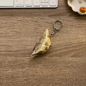 Handmade Dumpling Keychain, Japanese Foodie Gift