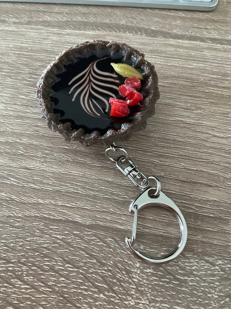 Key Chain Choco Chocolate Tart Keychain,chocolate Keychain,choco Keychain,fake Food ...