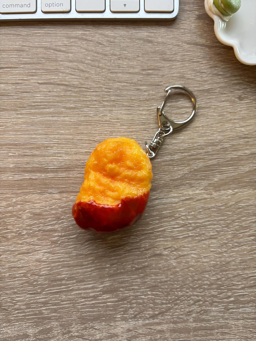 Nugget Key Chain Chicken Nugget Keychain,kawaii Keychain,cute Keychain, CHICKEN Keychain ...