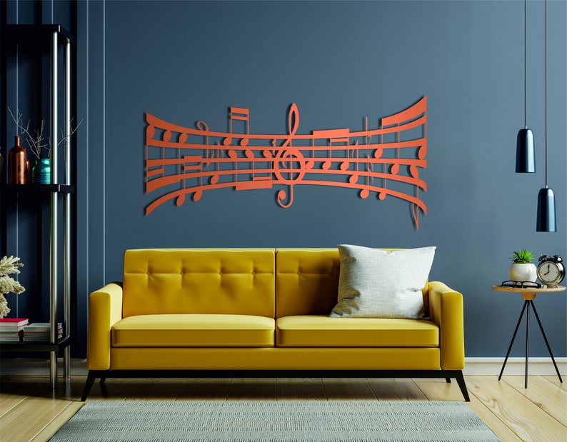 Music Notes Wall Art, Music Notes Wall Decor, Metal Music Wall Art, Music Room Wall Art, Music