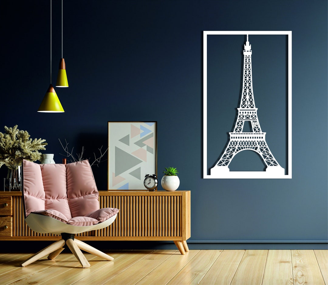 Metal Eiffel Tower Wall Art, Eiffel Tower Wall Decor, Eiffel Tower Sign