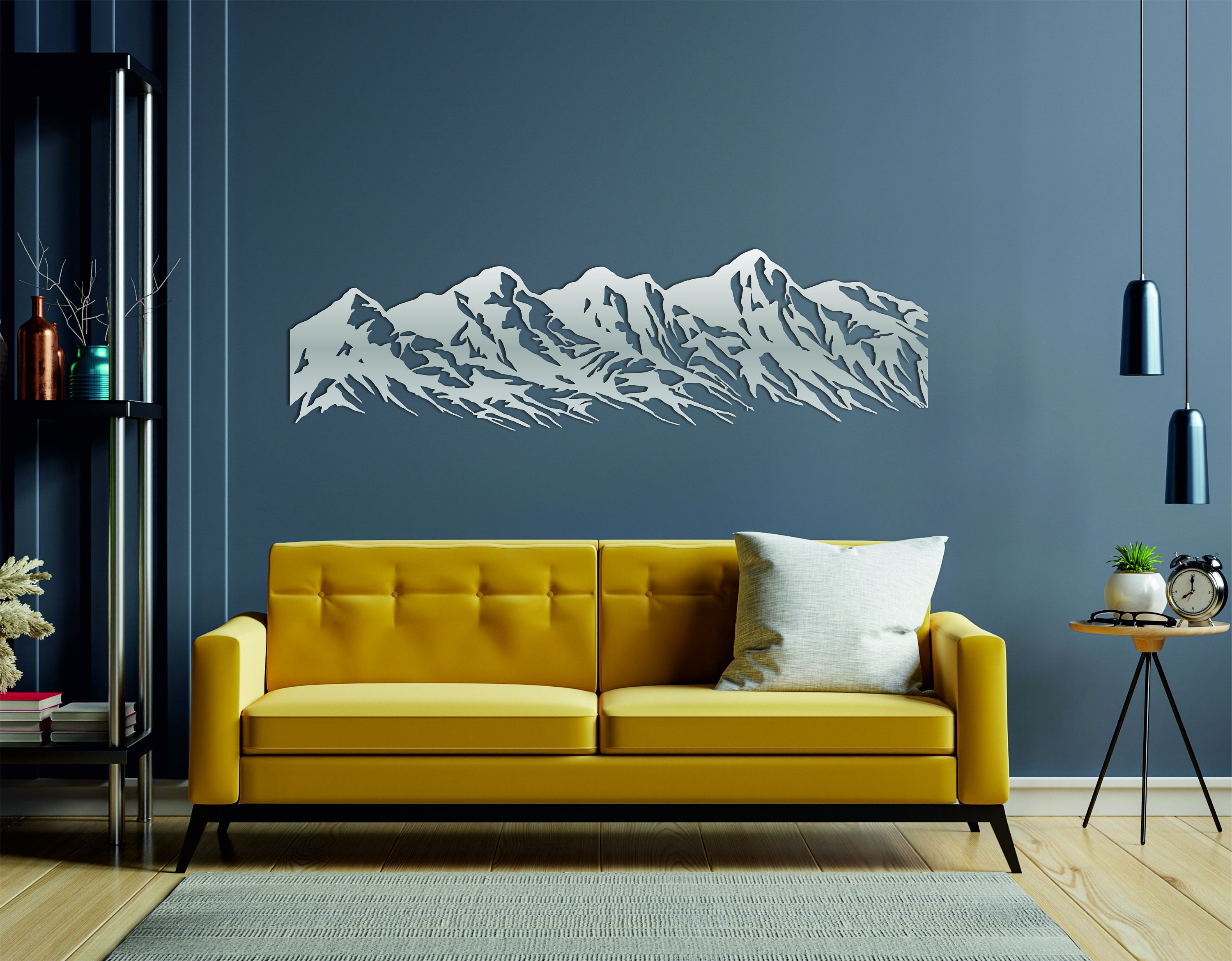 Mountain Metal Wall Art, Mountain Wall Decor, Mountain Wall Art, Living