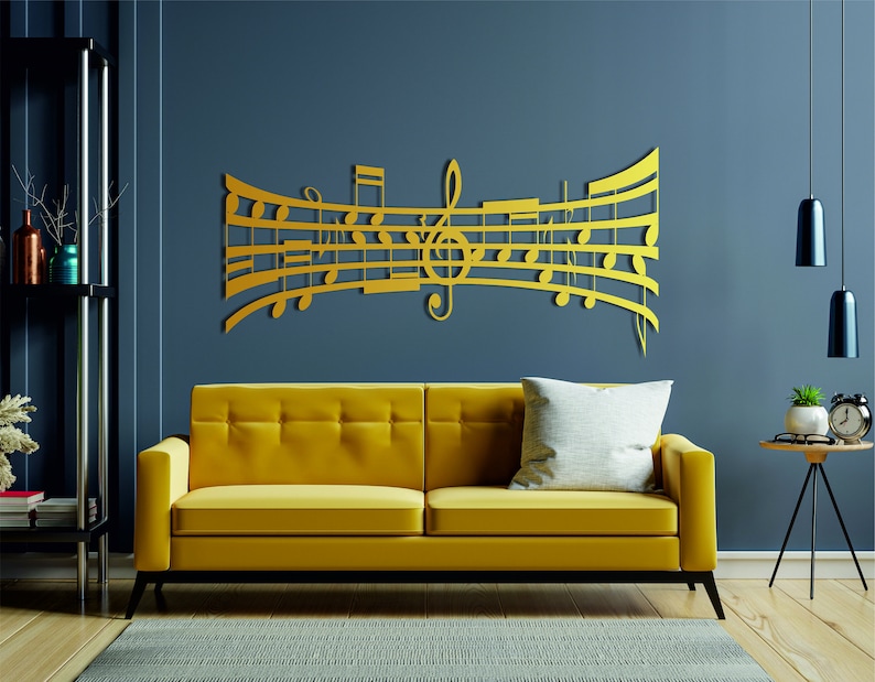 Music Notes Wall Art, Music Notes Wall Decor, Metal Music Wall Art