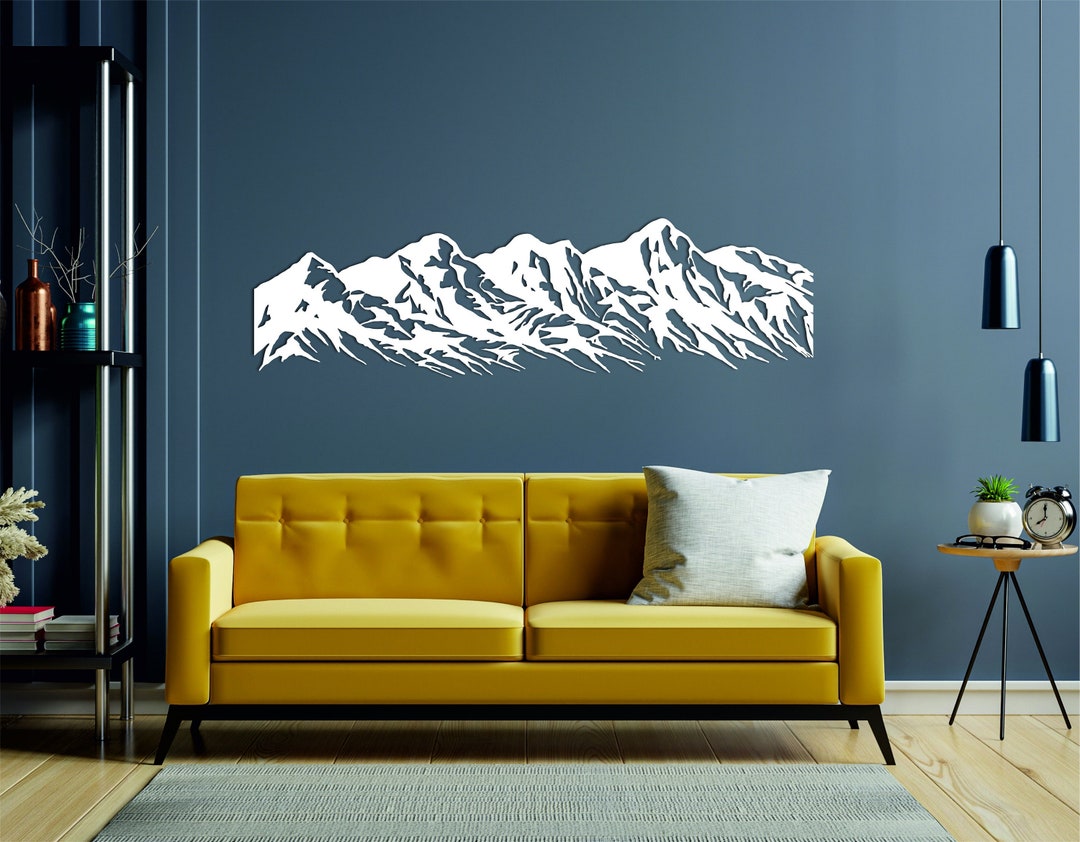 Mountain Metal Wall Art, Mountain Wall Decor, Mountain Wall Art, Living
