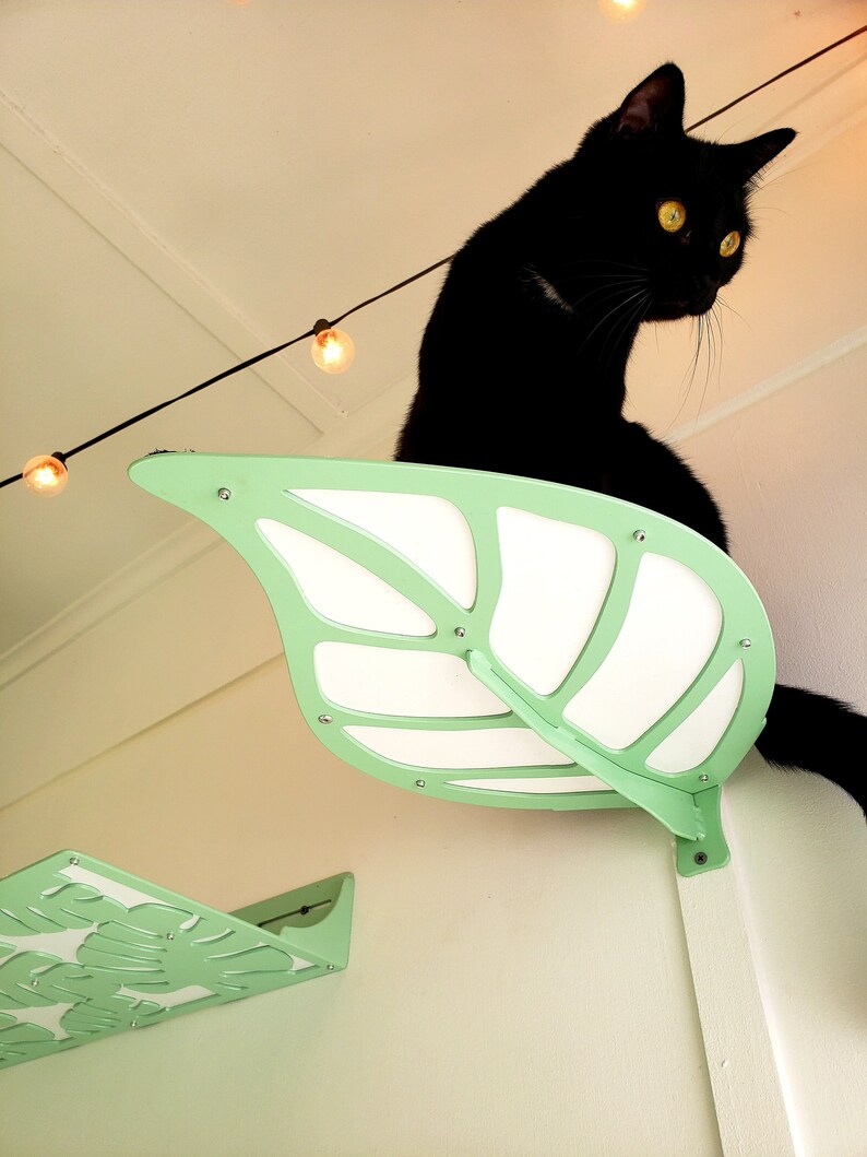 Large Cat Wall Step Leaf Pet Wall Furniture Pet Steps Cat Etsy