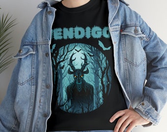 Wendigo Cryptid Cryptozoology Unisex Heavy Cotton Tee