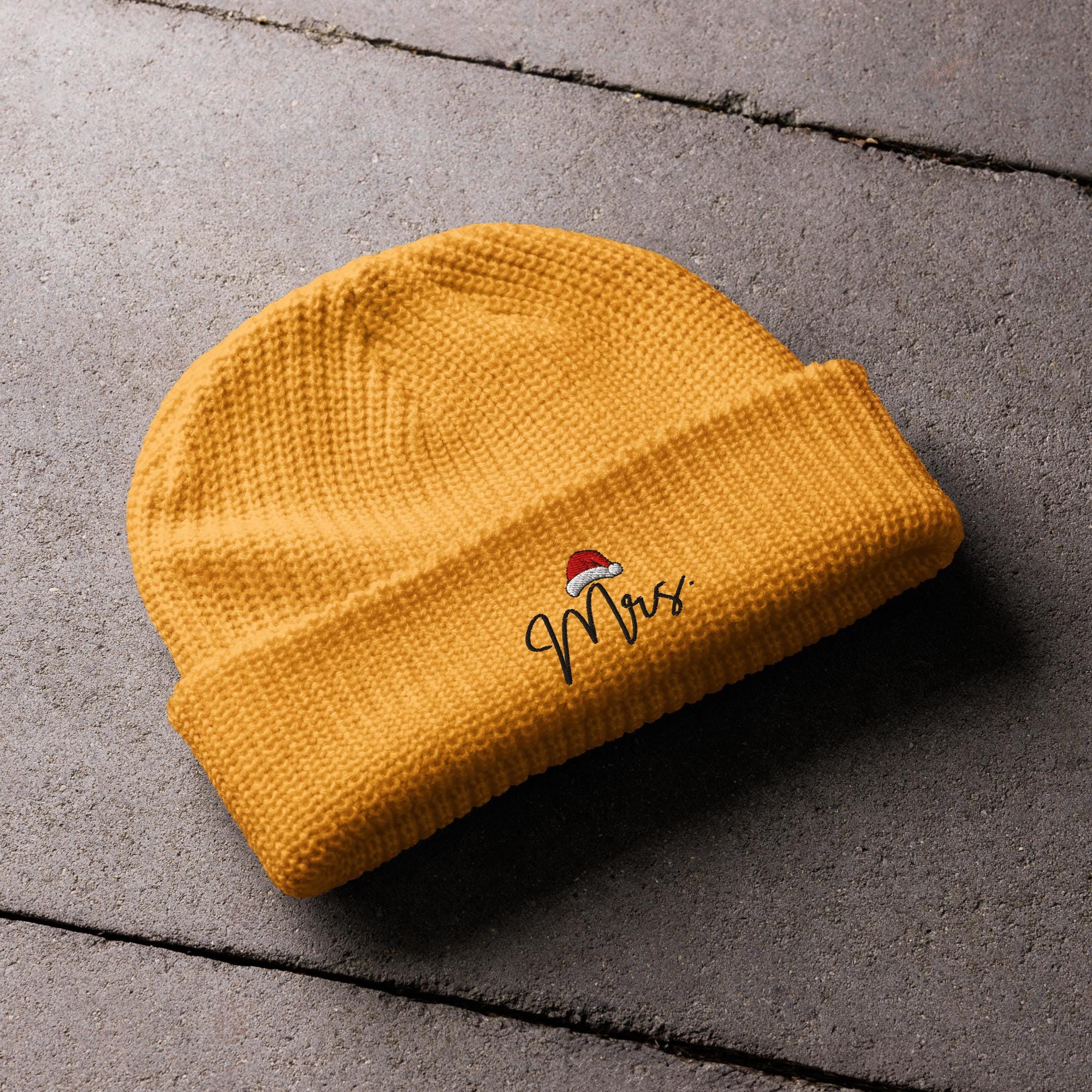Mr and Mrs Beanie Hats Set Knit Winter Couple Beanie Unisex Mr and Mrs Hats,  main image 2