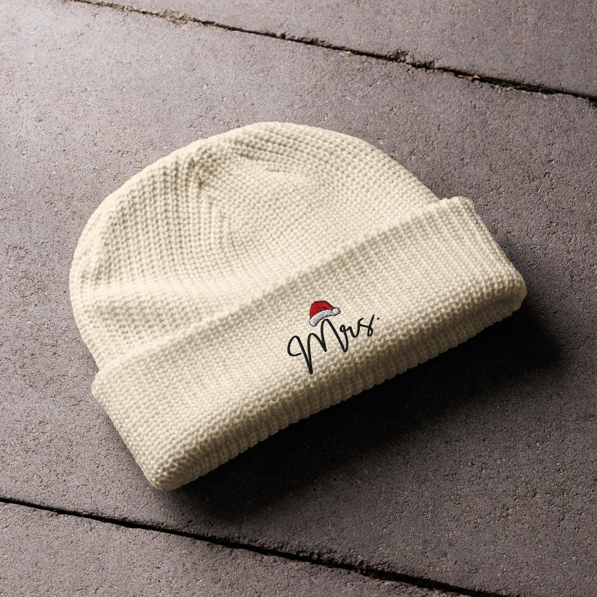 Mr and Mrs Beanie Hats Set Knit Winter Couple Beanie Unisex Mr and Mrs Hats,  main image 3