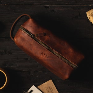 Leather Dopp Kit