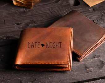 Romantic Date Night Wallet For Couples, Personalized Gifts for Newlyweds, Gift Card Date Night Wallet, Christmas Gift Ideas for Couples