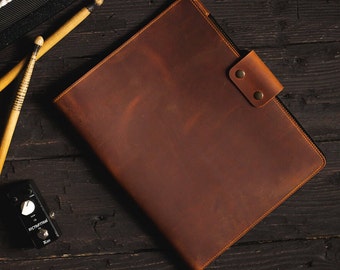 Personalized Leather Padfolio Organizer, Notebook Journal, Portfolio Document Holder, Professional Padfolio, Corporate Gifts, Christmas Gift