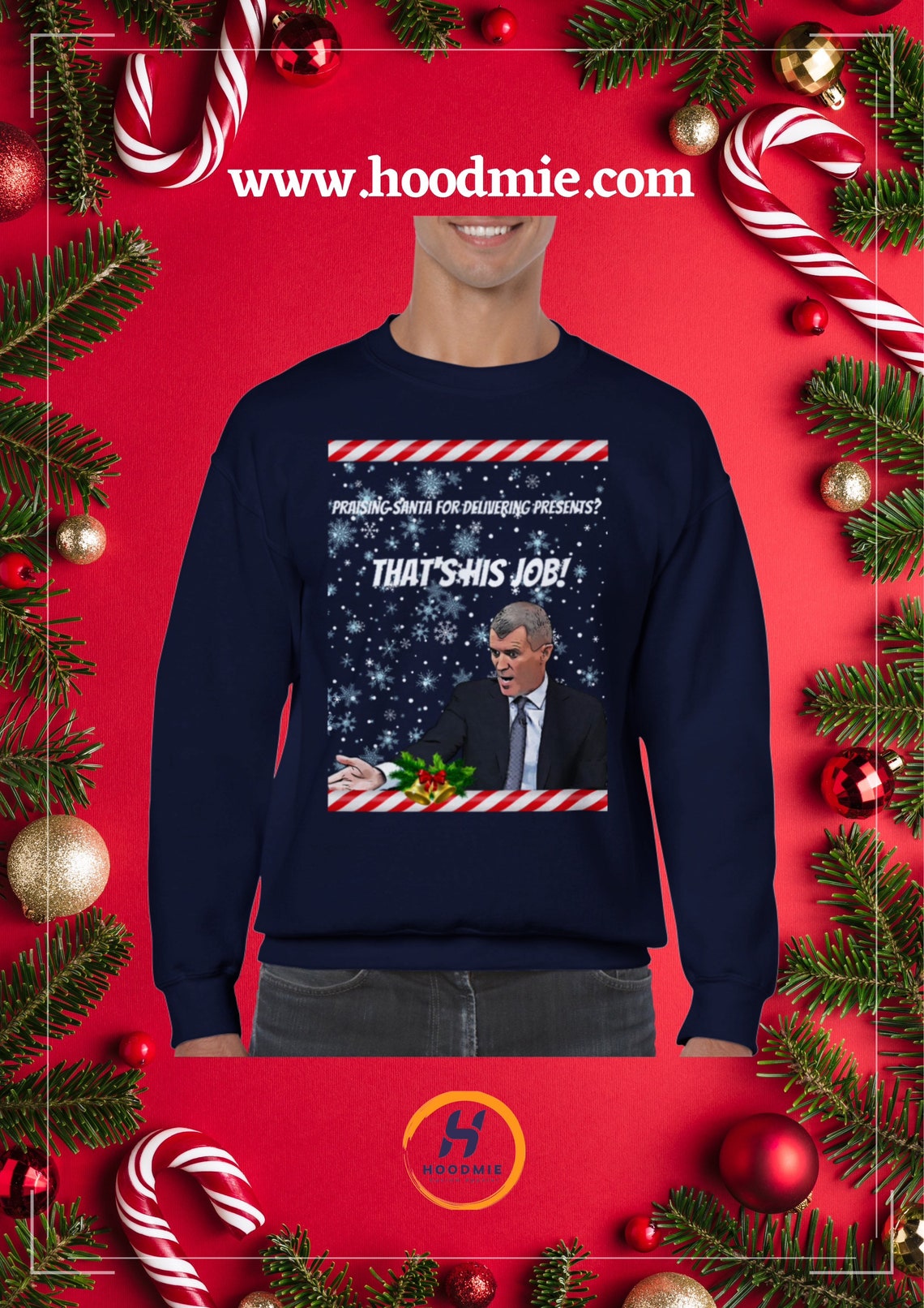 Roy Keane Christmas Jumper THAT'S HIS JOB - Etsy