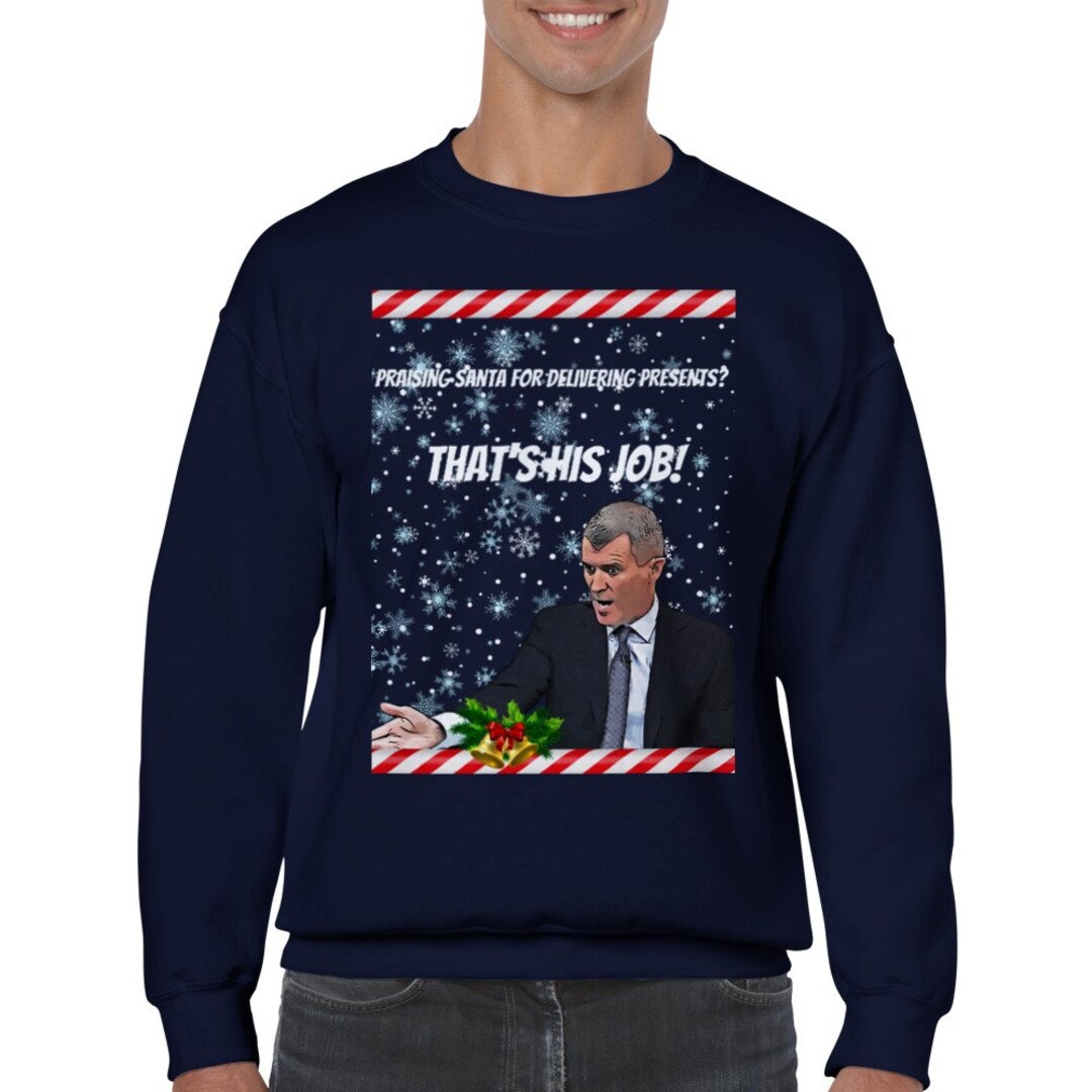 Roy Keane Christmas Jumper THAT'S HIS JOB - Etsy Ireland
