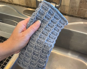 Handmade Knit Waffle Texture Dishcloth