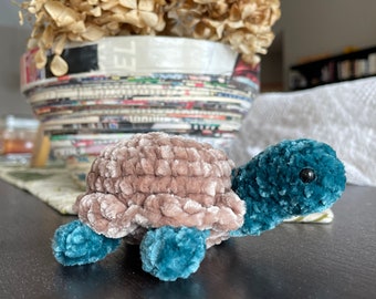 Crocheted Velvet Turtle
