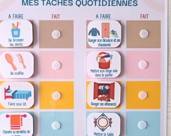 Tâches Quotidiennes / Responsabilités de l'enfant