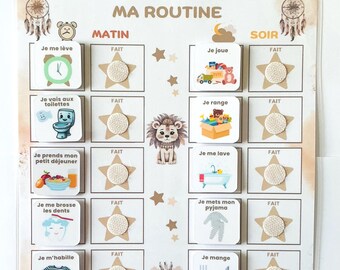 Routine enfant matin et soir - Etsy France