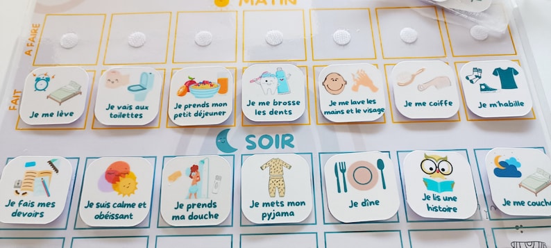 Routine enfant matin et soir - Etsy France