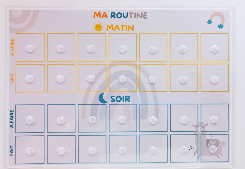 Routine enfant matin et soir - Etsy France
