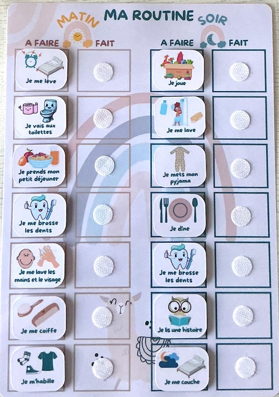 Routine enfant Matin et Soir