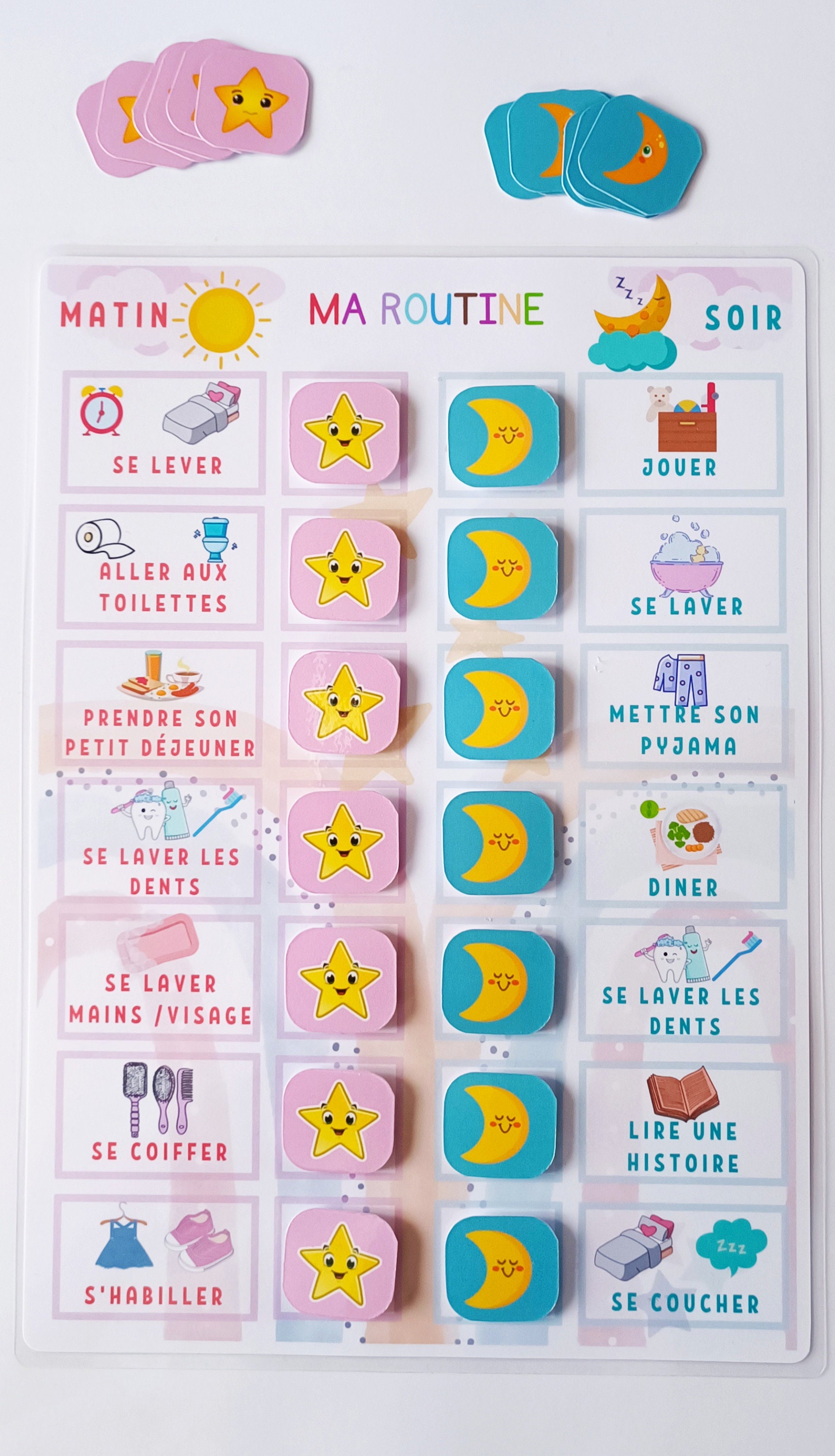 Morning and Evening Child Routine Etsy UK