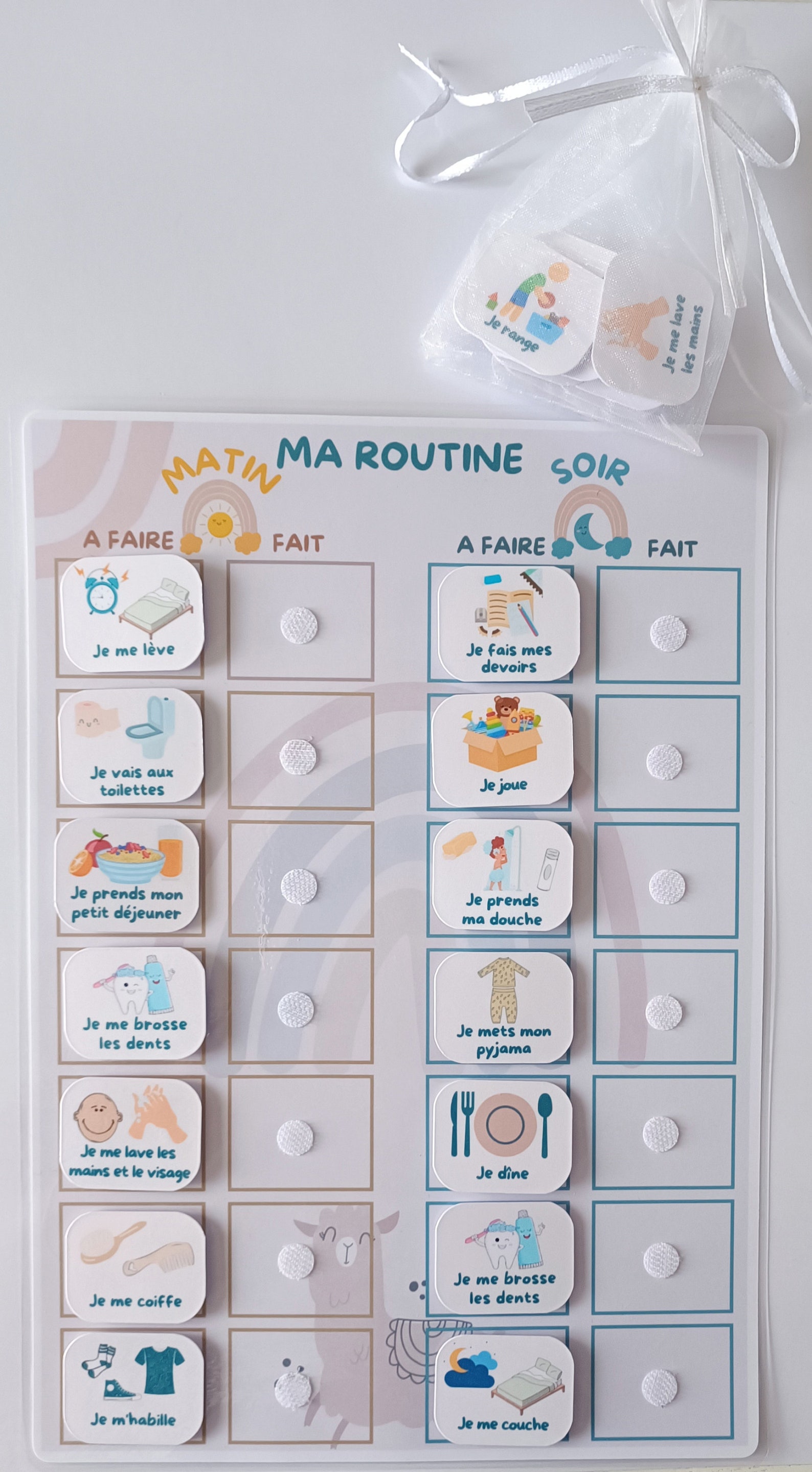 Routine enfant Matin et Soir - Etsy France