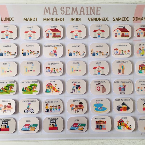 Semainier - Planning Enfant Grand Format