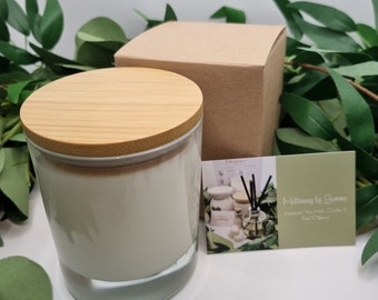 Seychelles fragranced candle with bamboo lid