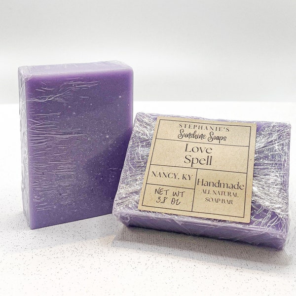 Love Spell Victoria’s Secret Inspired Natural Glycerin Goat's Milk Soap Bar