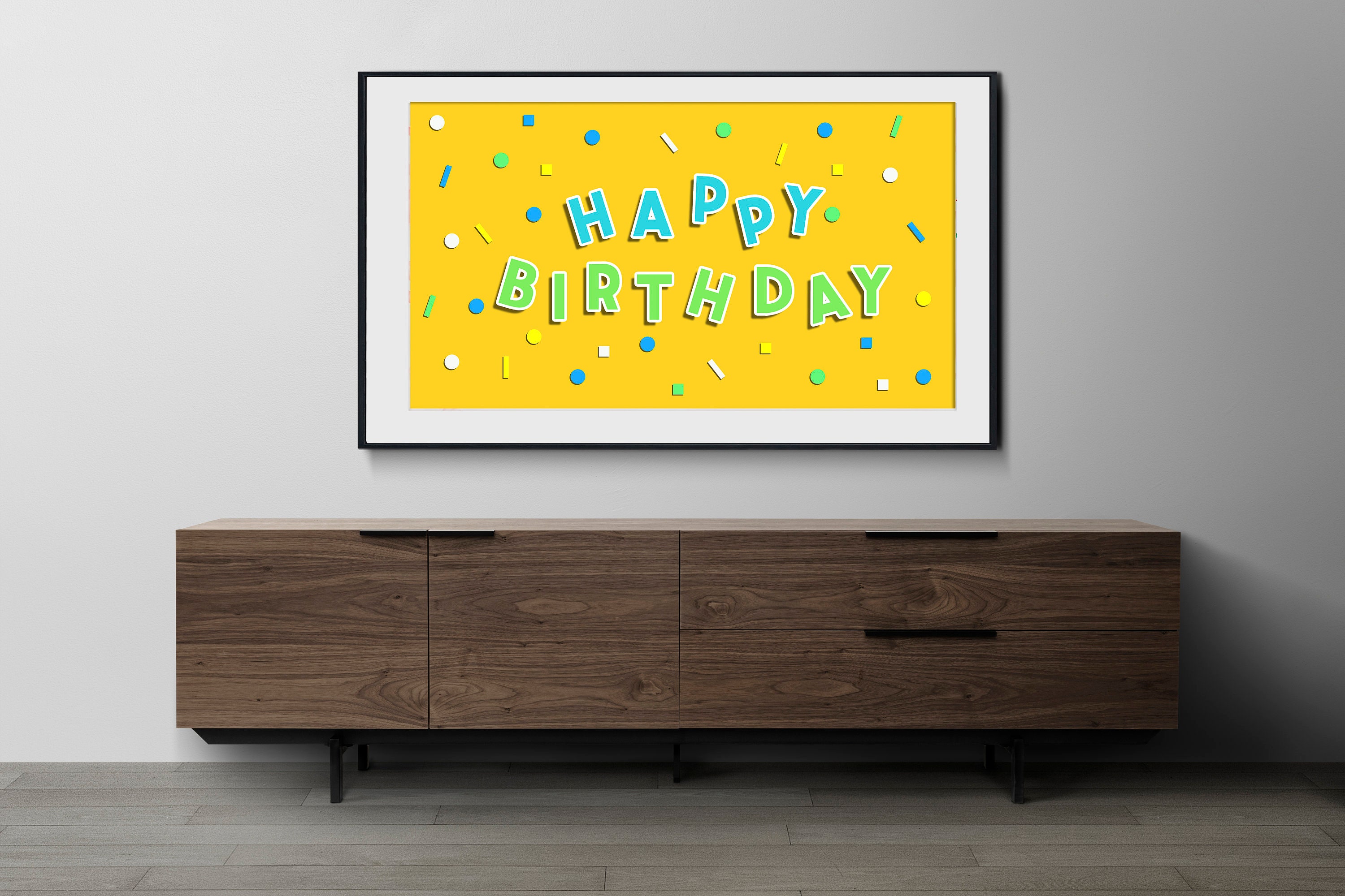 Happy Birthday Tv Background Samsung Frame Tv Art Happy Birthday Art