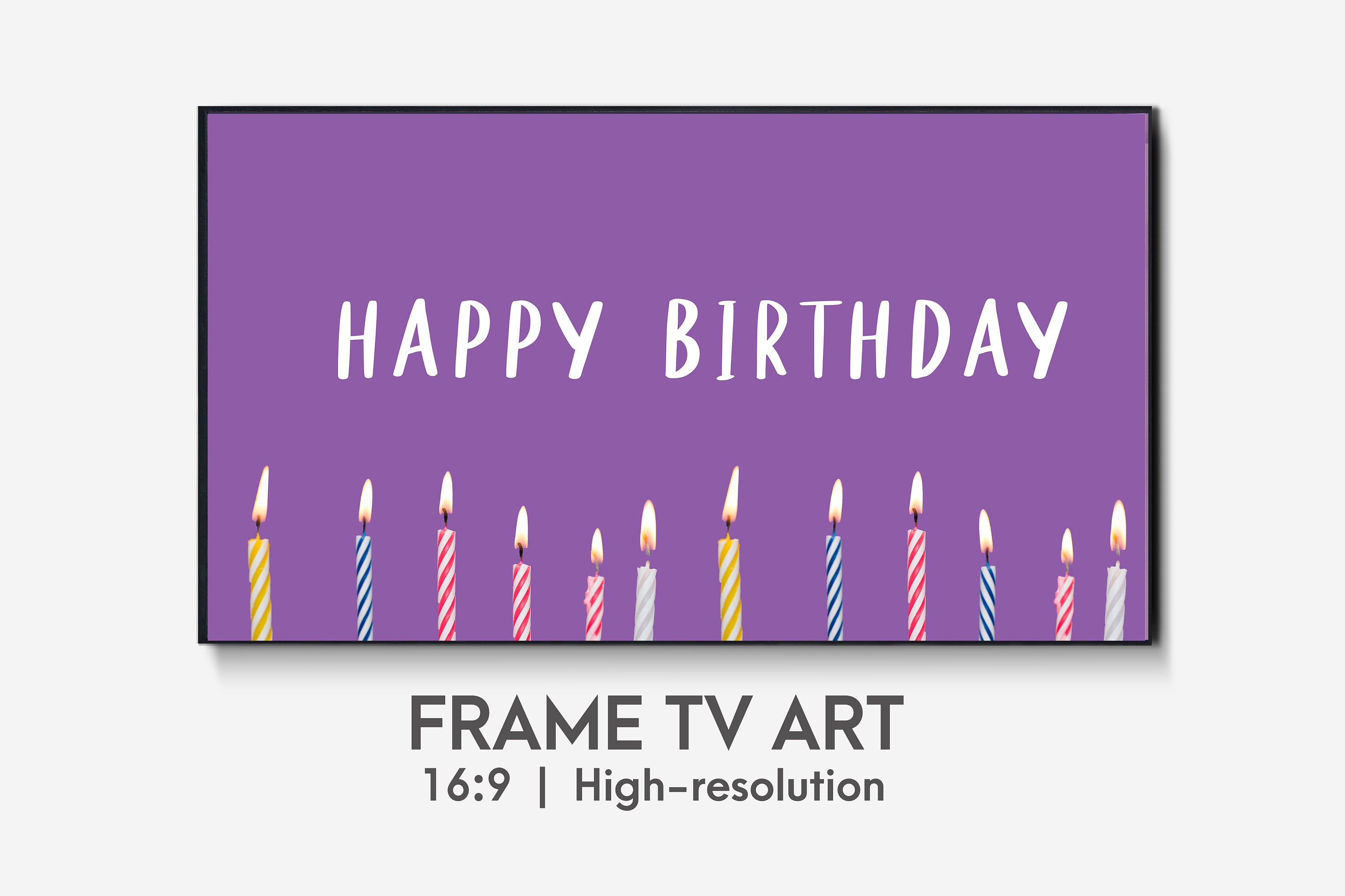 Happy Birthday Tv Background Samsung Frame Tv Art Happy Birthday Art