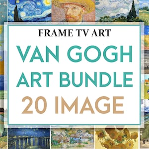 Samsung frame tv van gogh artworks and paintings bundle set, Frame tv van gogh art set of 20, Frame tv van gogh Bundle, starry night, tv art