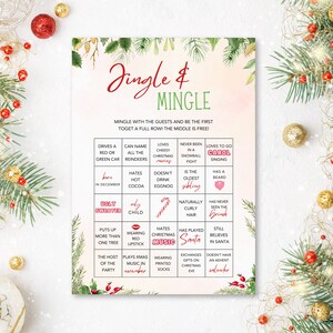 Jingle & Mingle Christmas Party Game, School Christmas, Office ...