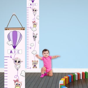 Handgemaakte Montessori-groeimeter voor peuters en baby's
