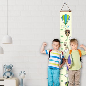 Handgemaakte montessorigroeimeter voor kinderen
