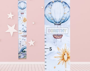 Personalized Height Chart for Kids, Customizable Hanging Height Chart