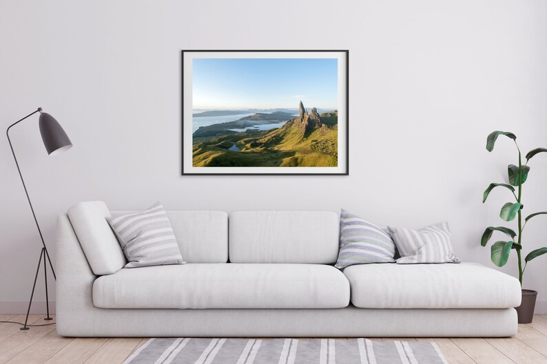 Isle of Skye Old Man of Storr Print, Isle of Skye Scotland, Scotland Poster, Home Decor image 2