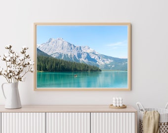 Emerald Lake British Columbia Print, British Columbia Canada, Home Decor