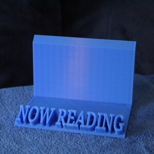 Now Reading | Book Stand | Custom 3D Printed | Book Gifts | Gifts for bookworms | Kindle Stand