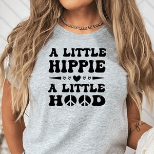 A Little Hippie A Little Hood SVG Peace Sign PNG Funny Groovy Clipart ...