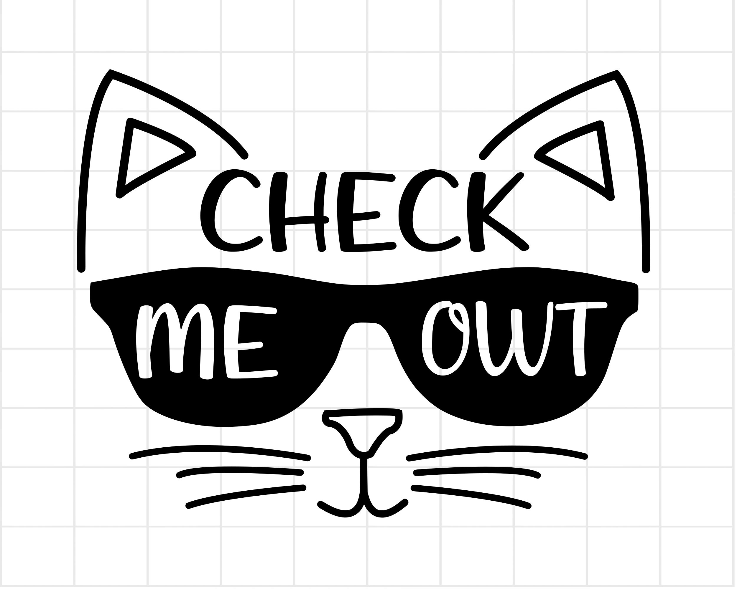 Check Meowt SVG Funny Cat Animal SVG PNG Pet Shirt Design - Etsy