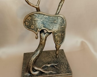 Dali-inspirierte handbemalte 3D PLA Skulptur - Einzigartiges Kunstwerk für die Inneneinrichtung