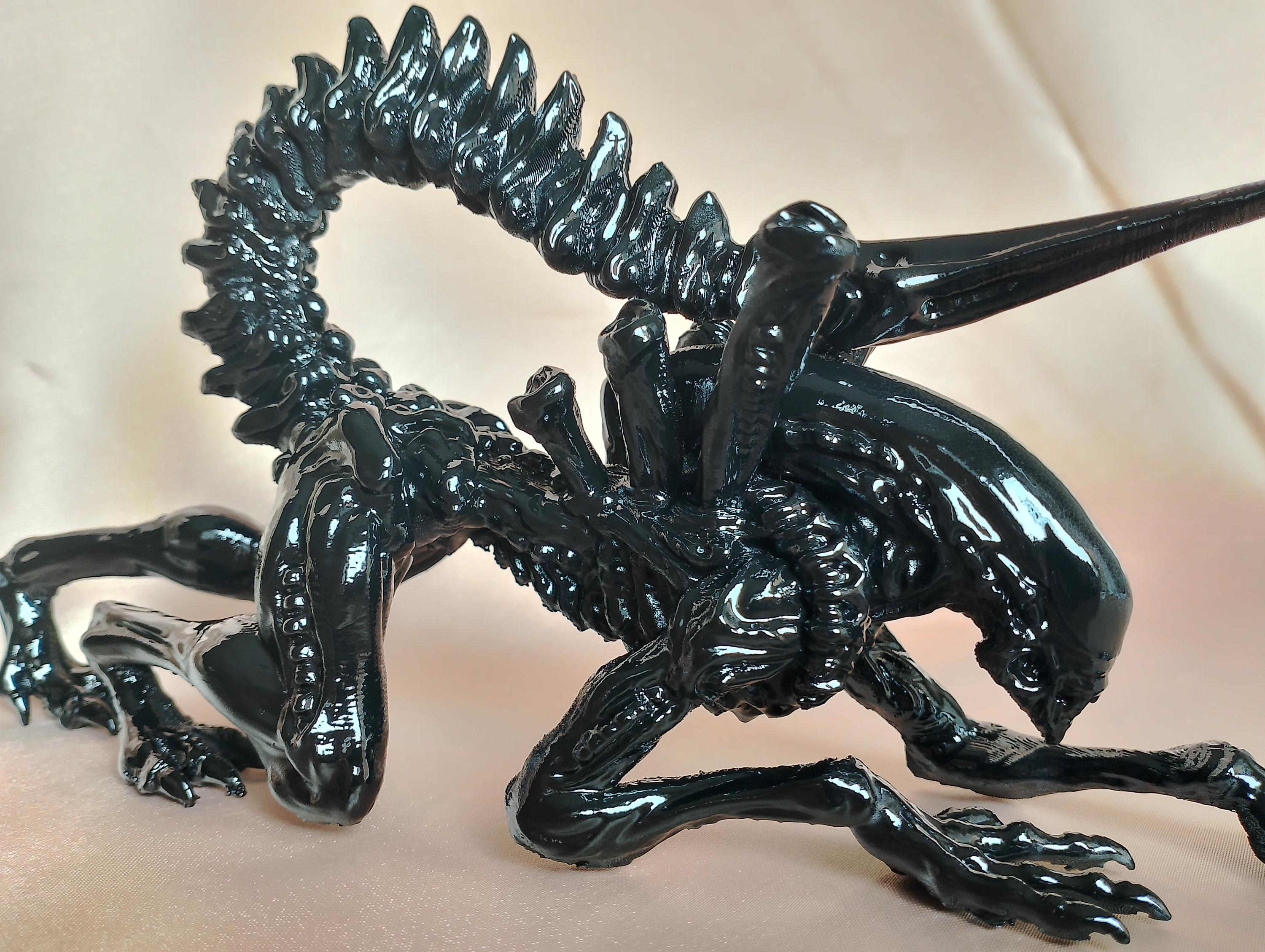Xenomorph Alien Figure – 3D Printed PLA Model (25x12 Cm) – Sci-fi ...